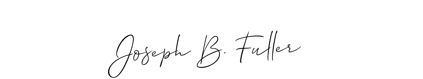 How to make Joseph B. Fuller name signature. Use Allison_Script style for creating short signs online. This is the latest handwritten sign. Joseph B. Fuller signature style 2 images and pictures png