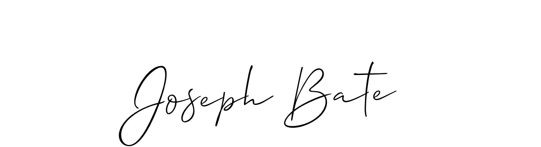 Make a beautiful signature design for name Joseph Bate. With this signature (Allison_Script) style, you can create a handwritten signature for free. Joseph Bate signature style 2 images and pictures png
