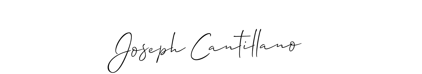 Design your own signature with our free online signature maker. With this signature software, you can create a handwritten (Allison_Script) signature for name Joseph Cantillano. Joseph Cantillano signature style 2 images and pictures png