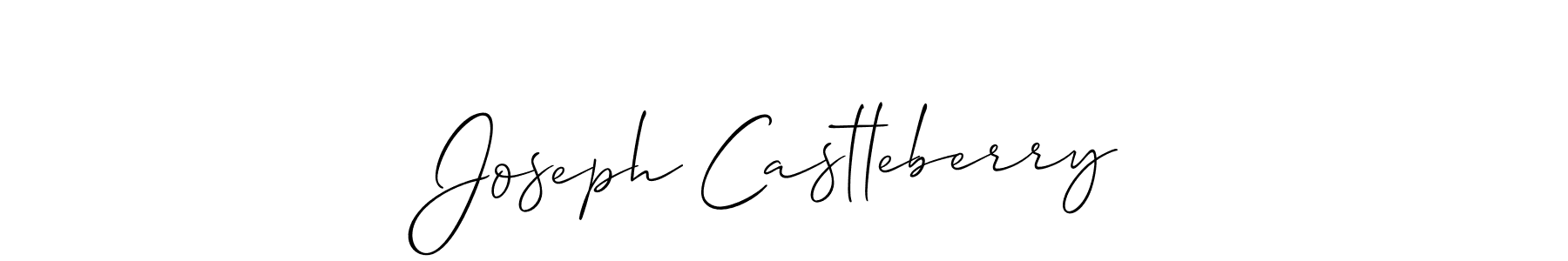Create a beautiful signature design for name Joseph Castleberry. With this signature (Allison_Script) fonts, you can make a handwritten signature for free. Joseph Castleberry signature style 2 images and pictures png