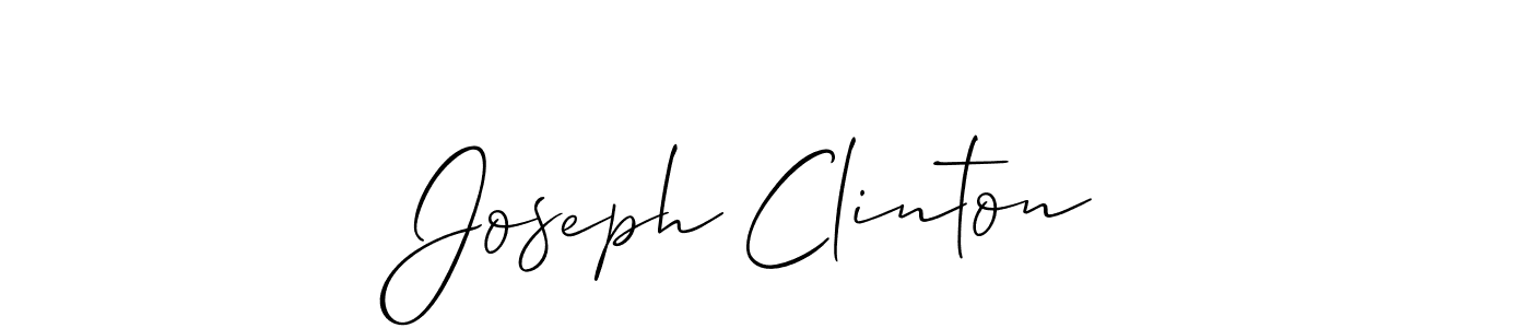 Use a signature maker to create a handwritten signature online. With this signature software, you can design (Allison_Script) your own signature for name Joseph Clinton. Joseph Clinton signature style 2 images and pictures png