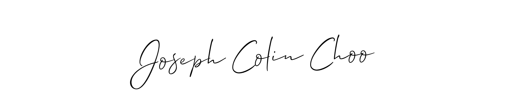 How to make Joseph Colin Choo signature? Allison_Script is a professional autograph style. Create handwritten signature for Joseph Colin Choo name. Joseph Colin Choo signature style 2 images and pictures png