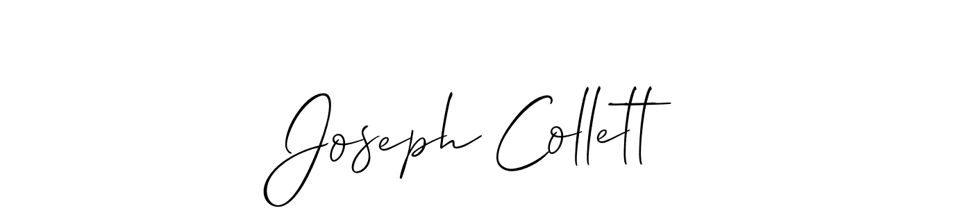 Also we have Joseph Collett name is the best signature style. Create professional handwritten signature collection using Allison_Script autograph style. Joseph Collett signature style 2 images and pictures png