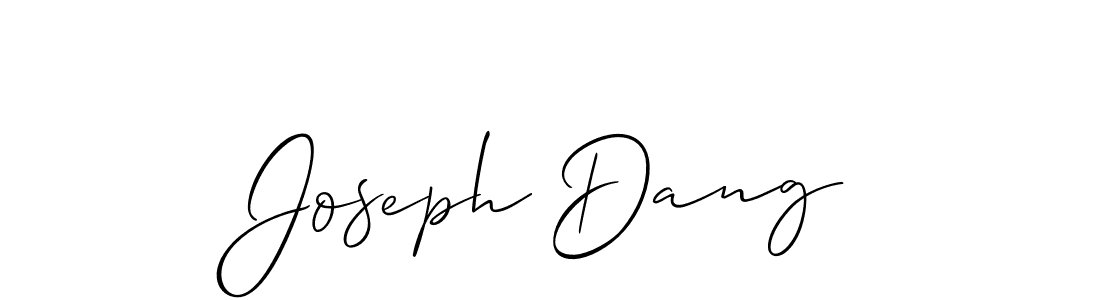 How to make Joseph Dang name signature. Use Allison_Script style for creating short signs online. This is the latest handwritten sign. Joseph Dang signature style 2 images and pictures png