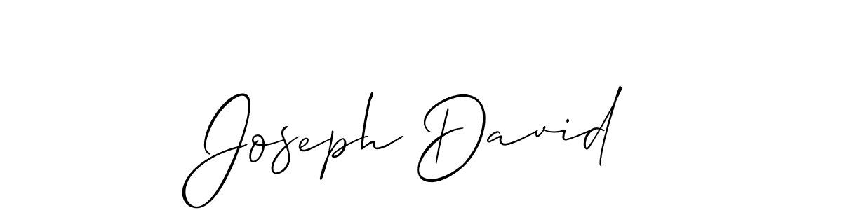 Joseph David stylish signature style. Best Handwritten Sign (Allison_Script) for my name. Handwritten Signature Collection Ideas for my name Joseph David. Joseph David signature style 2 images and pictures png