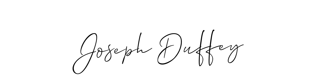 Also we have Joseph Duffey name is the best signature style. Create professional handwritten signature collection using Allison_Script autograph style. Joseph Duffey signature style 2 images and pictures png