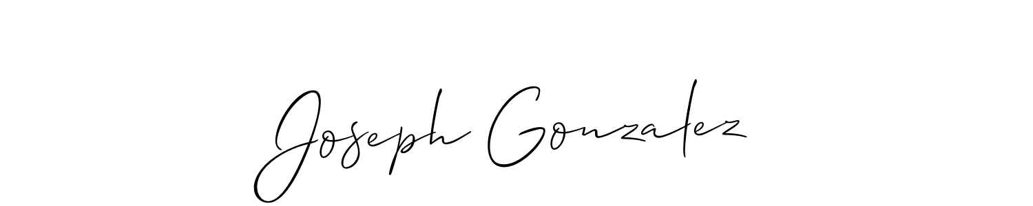 Make a beautiful signature design for name Joseph Gonzalez. With this signature (Allison_Script) style, you can create a handwritten signature for free. Joseph Gonzalez signature style 2 images and pictures png