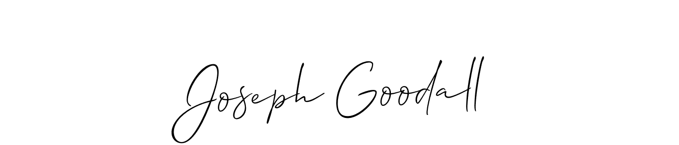 if you are searching for the best signature style for your name Joseph Goodall. so please give up your signature search. here we have designed multiple signature styles  using Allison_Script. Joseph Goodall signature style 2 images and pictures png