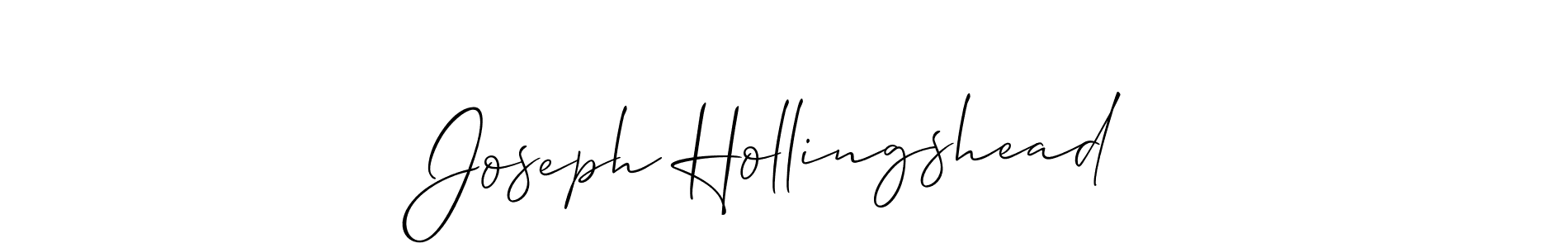 Allison_Script is a professional signature style that is perfect for those who want to add a touch of class to their signature. It is also a great choice for those who want to make their signature more unique. Get Joseph Hollingshead name to fancy signature for free. Joseph Hollingshead signature style 2 images and pictures png