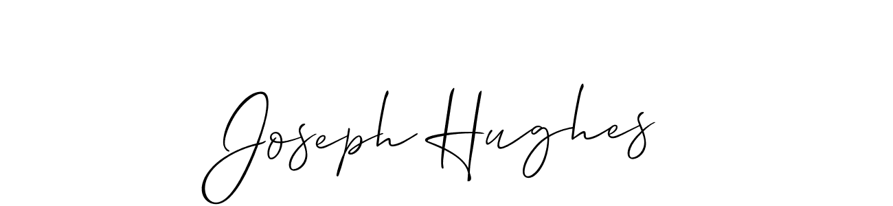 Use a signature maker to create a handwritten signature online. With this signature software, you can design (Allison_Script) your own signature for name Joseph Hughes. Joseph Hughes signature style 2 images and pictures png