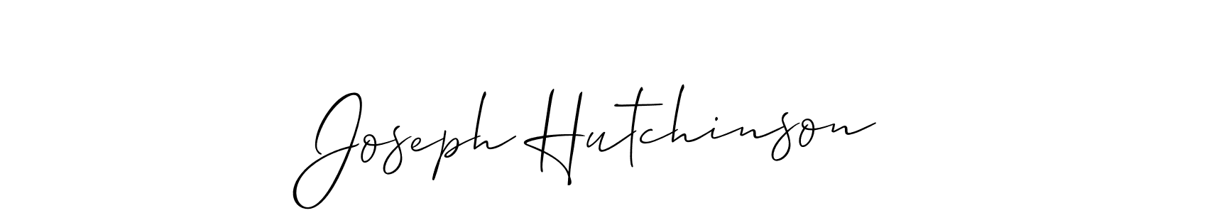 It looks lik you need a new signature style for name Joseph Hutchinson. Design unique handwritten (Allison_Script) signature with our free signature maker in just a few clicks. Joseph Hutchinson signature style 2 images and pictures png