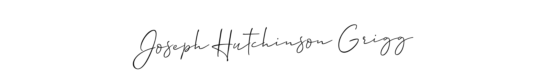 It looks lik you need a new signature style for name Joseph Hutchinson Grigg. Design unique handwritten (Allison_Script) signature with our free signature maker in just a few clicks. Joseph Hutchinson Grigg signature style 2 images and pictures png