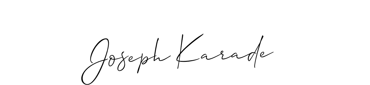 Best and Professional Signature Style for Joseph Karade. Allison_Script Best Signature Style Collection. Joseph Karade signature style 2 images and pictures png