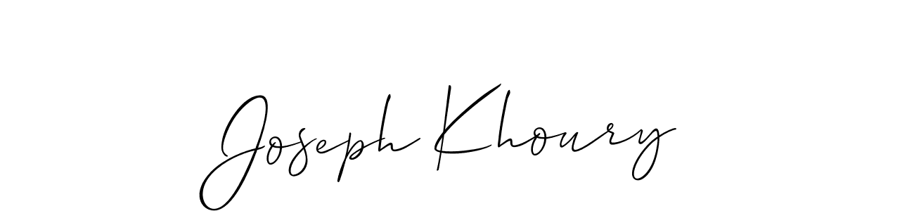 How to Draw Joseph Khoury signature style? Allison_Script is a latest design signature styles for name Joseph Khoury. Joseph Khoury signature style 2 images and pictures png