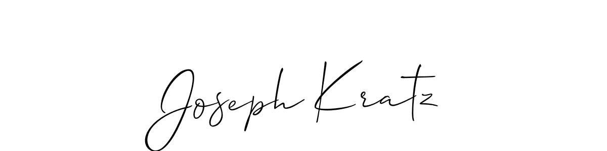 Create a beautiful signature design for name Joseph Kratz. With this signature (Allison_Script) fonts, you can make a handwritten signature for free. Joseph Kratz signature style 2 images and pictures png