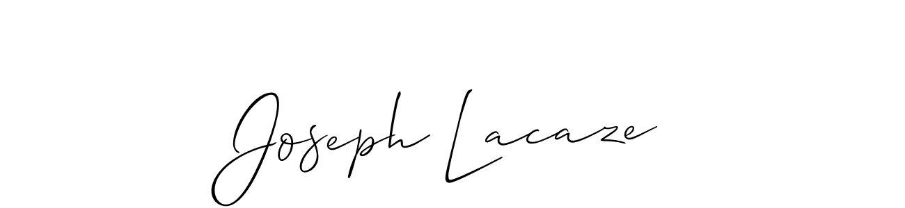 Joseph Lacaze stylish signature style. Best Handwritten Sign (Allison_Script) for my name. Handwritten Signature Collection Ideas for my name Joseph Lacaze. Joseph Lacaze signature style 2 images and pictures png