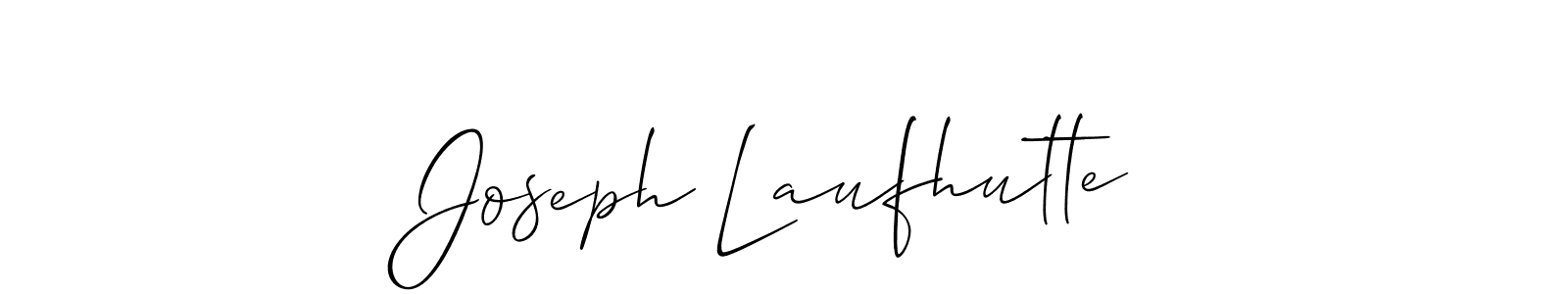 It looks lik you need a new signature style for name Joseph Laufhutte. Design unique handwritten (Allison_Script) signature with our free signature maker in just a few clicks. Joseph Laufhutte signature style 2 images and pictures png