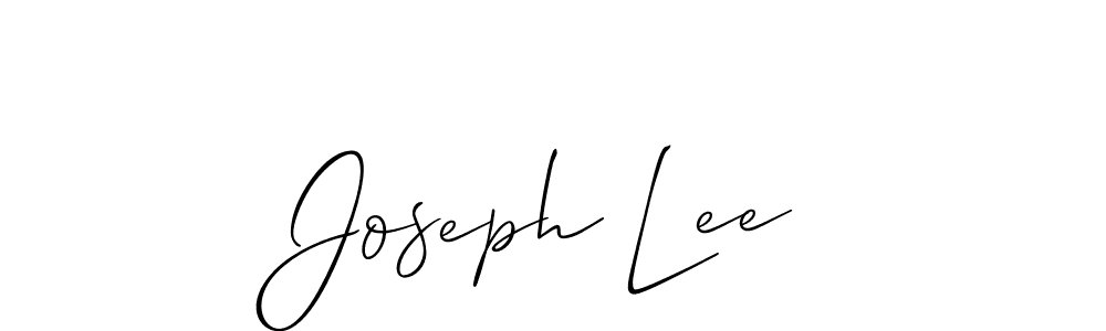 Joseph Lee stylish signature style. Best Handwritten Sign (Allison_Script) for my name. Handwritten Signature Collection Ideas for my name Joseph Lee. Joseph Lee signature style 2 images and pictures png