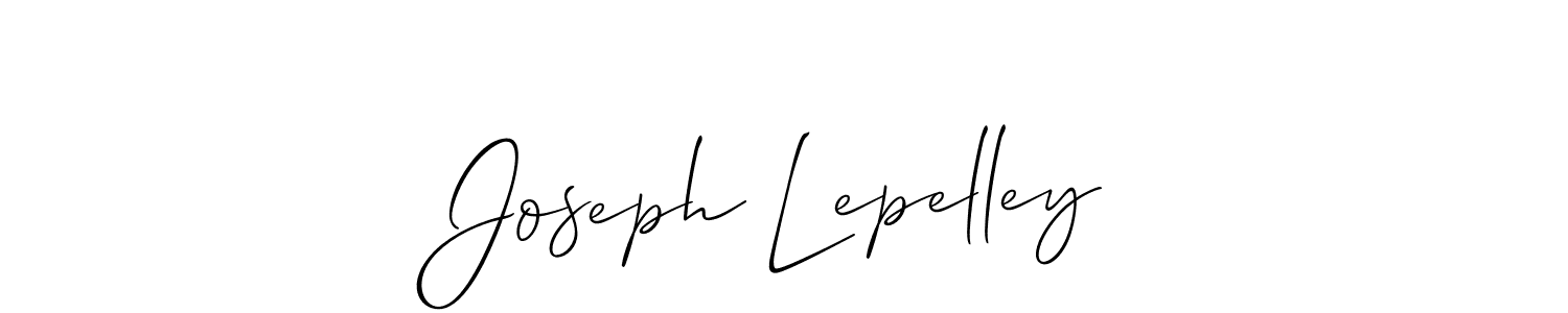 This is the best signature style for the Joseph Lepelley name. Also you like these signature font (Allison_Script). Mix name signature. Joseph Lepelley signature style 2 images and pictures png