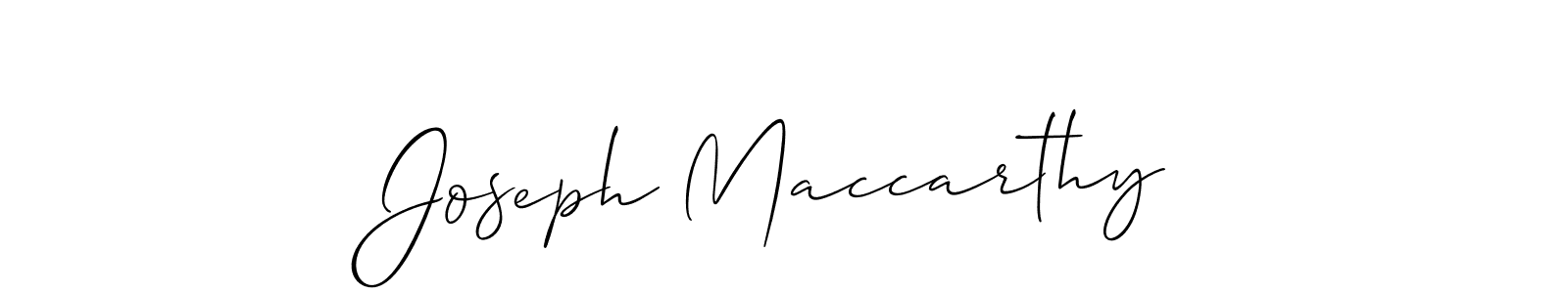 Use a signature maker to create a handwritten signature online. With this signature software, you can design (Allison_Script) your own signature for name Joseph Maccarthy. Joseph Maccarthy signature style 2 images and pictures png
