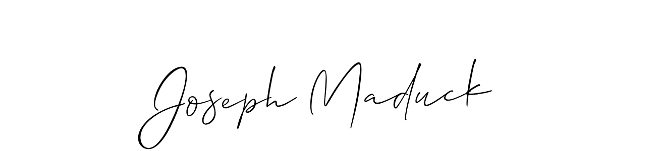Also You can easily find your signature by using the search form. We will create Joseph Maduck name handwritten signature images for you free of cost using Allison_Script sign style. Joseph Maduck signature style 2 images and pictures png