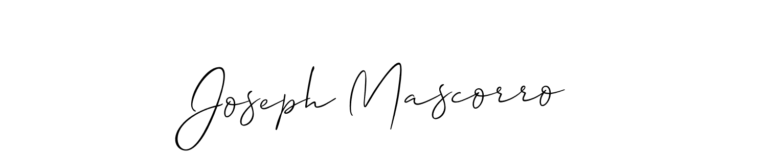 Allison_Script is a professional signature style that is perfect for those who want to add a touch of class to their signature. It is also a great choice for those who want to make their signature more unique. Get Joseph Mascorro name to fancy signature for free. Joseph Mascorro signature style 2 images and pictures png