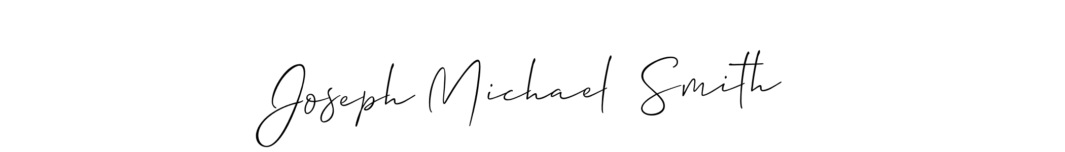 Make a beautiful signature design for name Joseph Michael  Smith. With this signature (Allison_Script) style, you can create a handwritten signature for free. Joseph Michael  Smith signature style 2 images and pictures png