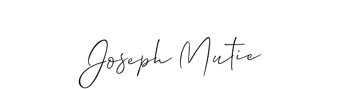 Create a beautiful signature design for name Joseph Mutie. With this signature (Allison_Script) fonts, you can make a handwritten signature for free. Joseph Mutie signature style 2 images and pictures png