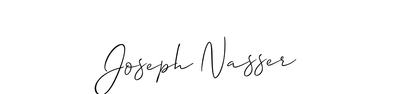 if you are searching for the best signature style for your name Joseph Nasser. so please give up your signature search. here we have designed multiple signature styles  using Allison_Script. Joseph Nasser signature style 2 images and pictures png