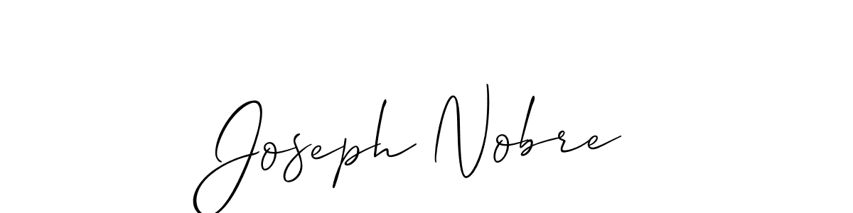 How to make Joseph Nobre name signature. Use Allison_Script style for creating short signs online. This is the latest handwritten sign. Joseph Nobre signature style 2 images and pictures png