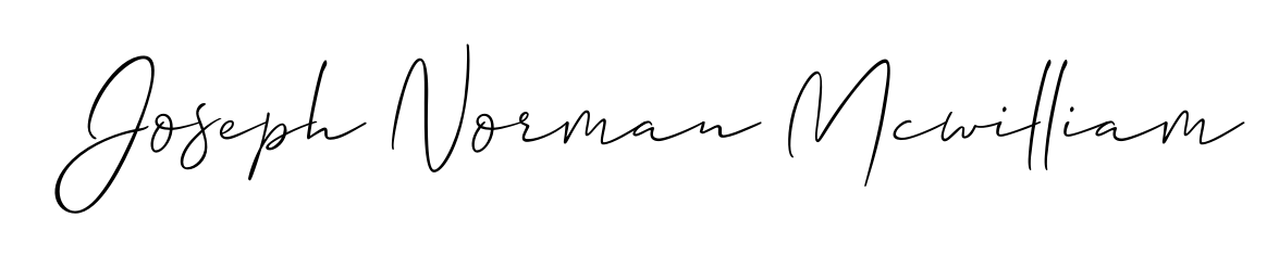 A classic penmanship look for Joseph Norman Mcwilliam. The Allison_Script font brings timeless elegance and confidence to every signed document. Joseph Norman Mcwilliam signature style 2 images and pictures png