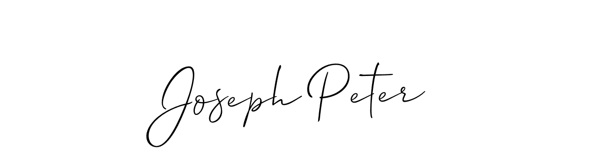 Best and Professional Signature Style for Joseph Peter. Allison_Script Best Signature Style Collection. Joseph Peter signature style 2 images and pictures png
