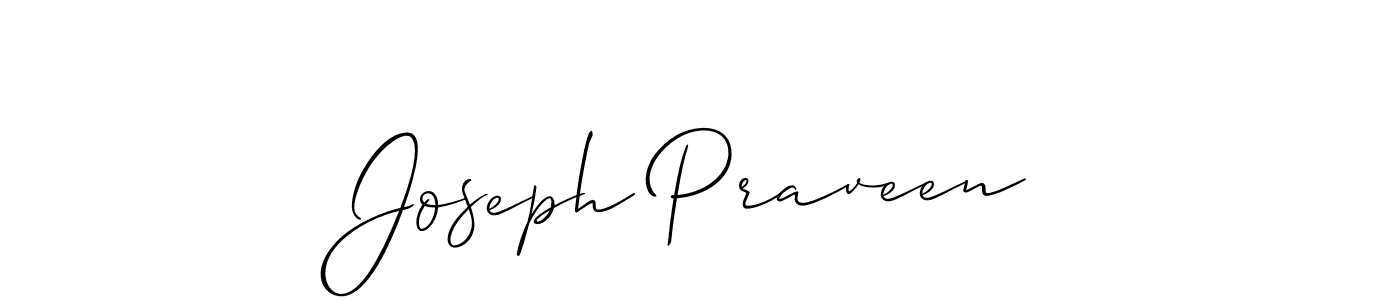 You should practise on your own different ways (Allison_Script) to write your name (Joseph Praveen) in signature. don't let someone else do it for you. Joseph Praveen signature style 2 images and pictures png