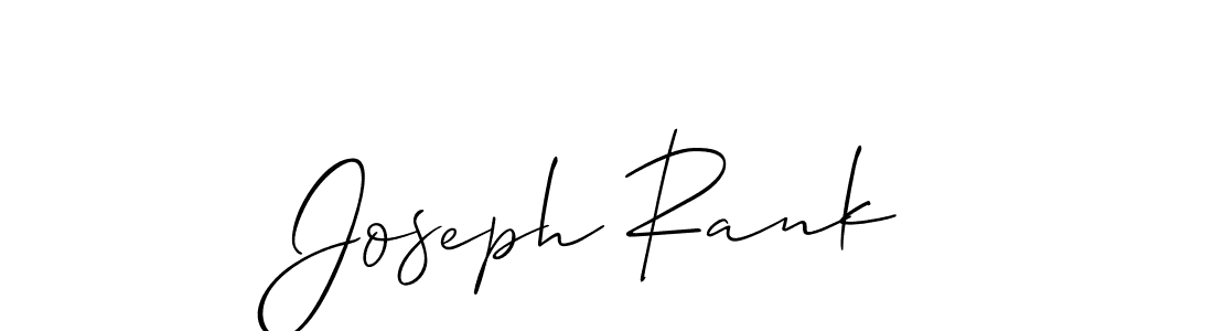 How to make Joseph Rank name signature. Use Allison_Script style for creating short signs online. This is the latest handwritten sign. Joseph Rank signature style 2 images and pictures png