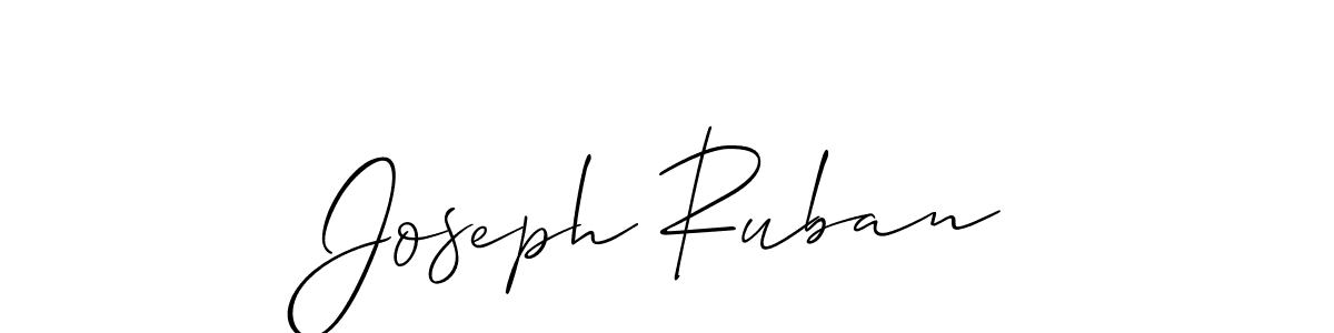 Also we have Joseph Ruban name is the best signature style. Create professional handwritten signature collection using Allison_Script autograph style. Joseph Ruban signature style 2 images and pictures png