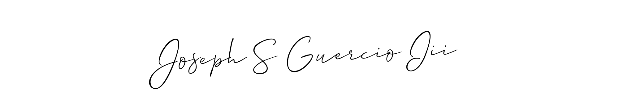 Use a signature maker to create a handwritten signature online. With this signature software, you can design (Allison_Script) your own signature for name Joseph S Guercio Iii. Joseph S Guercio Iii signature style 2 images and pictures png
