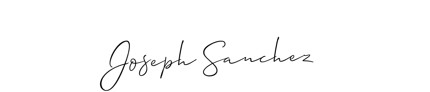 Joseph Sanchez stylish signature style. Best Handwritten Sign (Allison_Script) for my name. Handwritten Signature Collection Ideas for my name Joseph Sanchez. Joseph Sanchez signature style 2 images and pictures png