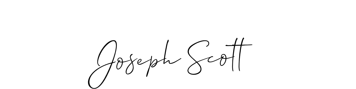 Use a signature maker to create a handwritten signature online. With this signature software, you can design (Allison_Script) your own signature for name Joseph Scott. Joseph Scott signature style 2 images and pictures png