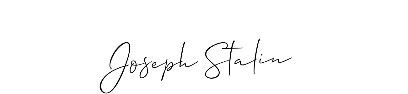 Make a beautiful signature design for name Joseph Stalin. With this signature (Allison_Script) style, you can create a handwritten signature for free. Joseph Stalin signature style 2 images and pictures png