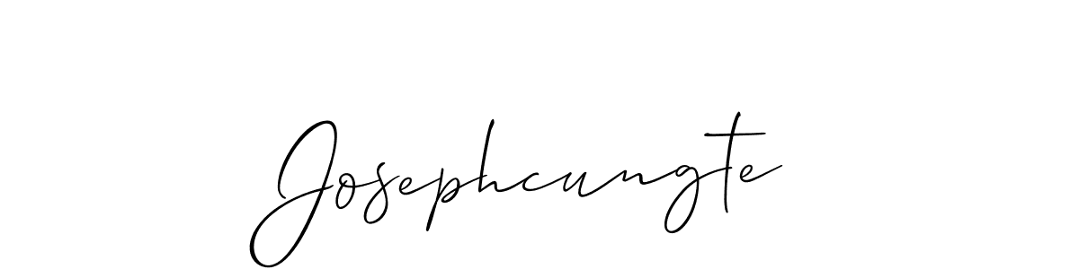 Josephcungte stylish signature style. Best Handwritten Sign (Allison_Script) for my name. Handwritten Signature Collection Ideas for my name Josephcungte. Josephcungte signature style 2 images and pictures png