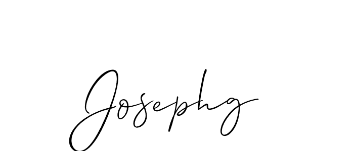 The best way (Allison_Script) to make a short signature is to pick only two or three words in your name. The name Josephg include a total of six letters. For converting this name. Josephg signature style 2 images and pictures png