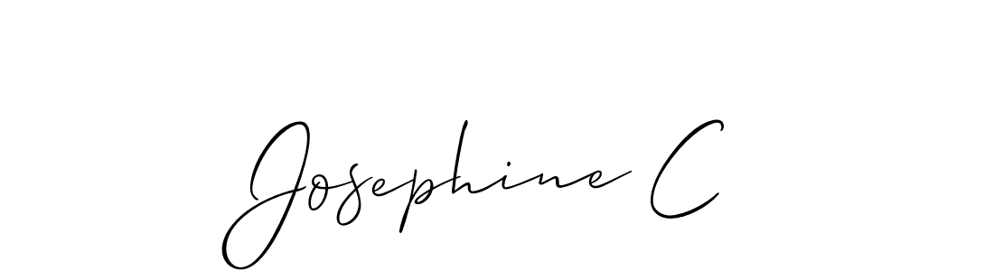 This is the best signature style for the Josephine C name. Also you like these signature font (Allison_Script). Mix name signature. Josephine C signature style 2 images and pictures png