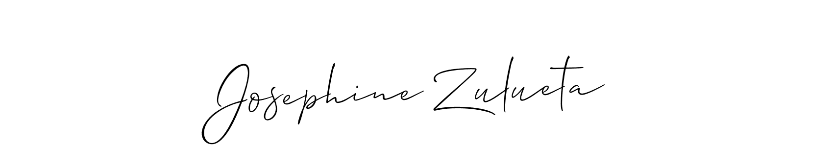 Best and Professional Signature Style for Josephine Zulueta. Allison_Script Best Signature Style Collection. Josephine Zulueta signature style 2 images and pictures png