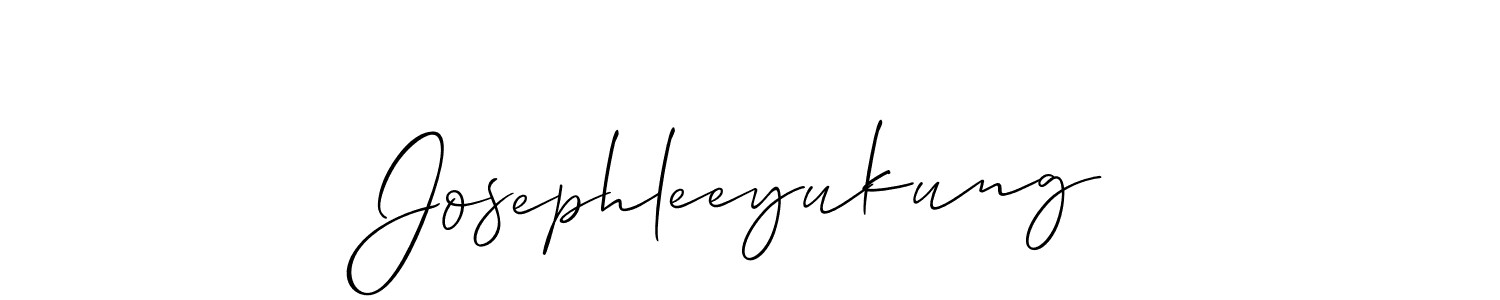 It looks lik you need a new signature style for name Josephleeyukung. Design unique handwritten (Allison_Script) signature with our free signature maker in just a few clicks. Josephleeyukung signature style 2 images and pictures png
