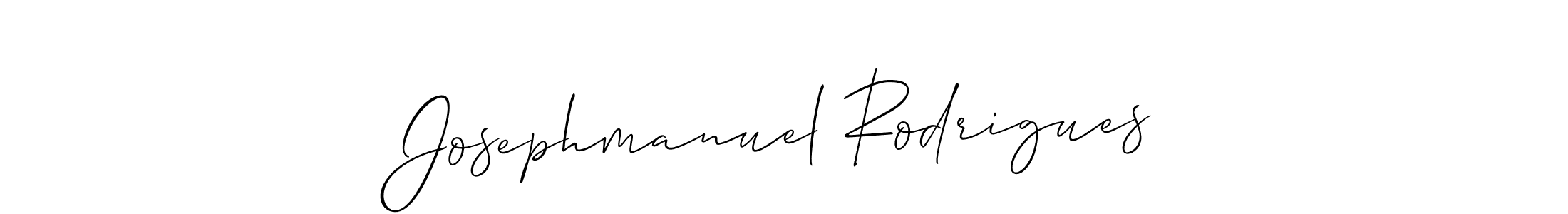 Similarly Allison_Script is the best handwritten signature design. Signature creator online .You can use it as an online autograph creator for name Josephmanuel Rodrigues. Josephmanuel Rodrigues signature style 2 images and pictures png