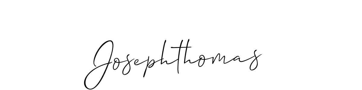 The best way (Allison_Script) to make a short signature is to pick only two or three words in your name. The name Josephthomas include a total of six letters. For converting this name. Josephthomas signature style 2 images and pictures png