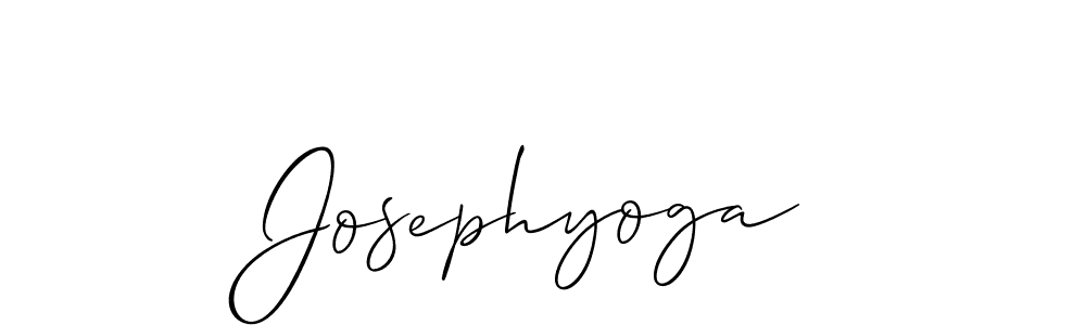 Make a short Josephyoga signature style. Manage your documents anywhere anytime using Allison_Script. Create and add eSignatures, submit forms, share and send files easily. Josephyoga signature style 2 images and pictures png