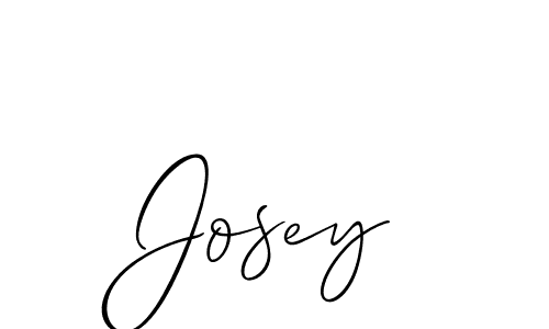 Josey stylish signature style. Best Handwritten Sign (Allison_Script) for my name. Handwritten Signature Collection Ideas for my name Josey. Josey signature style 2 images and pictures png