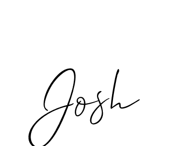 Create a beautiful signature design for name Josh. With this signature (Allison_Script) fonts, you can make a handwritten signature for free. Josh signature style 2 images and pictures png