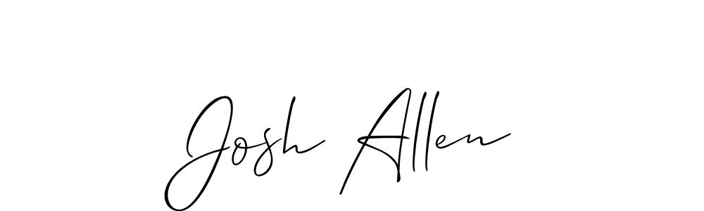 You should practise on your own different ways (Allison_Script) to write your name (Josh Allen) in signature. don't let someone else do it for you. Josh Allen signature style 2 images and pictures png